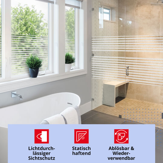 Fensterfolie static window stripes Clarity image number null